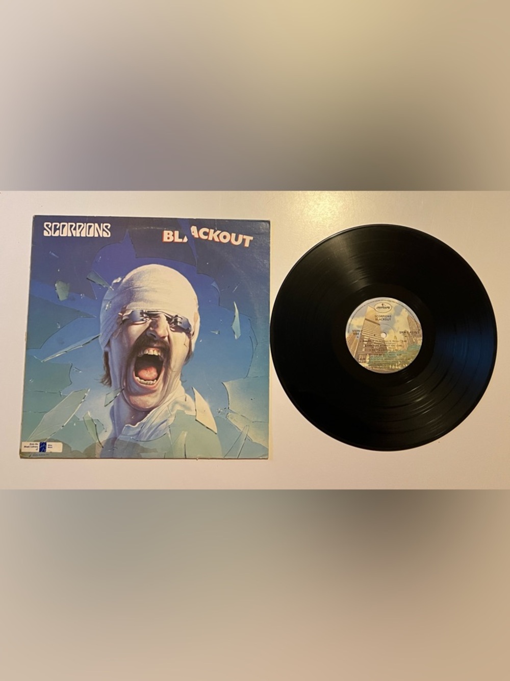 Scorpions Blackout LP 1982 US Mercury SRM-1-4039 MASTERDISK HW EX/VG
